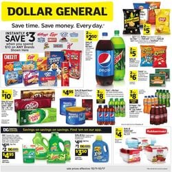 Catalogue Dollar General from 10/11/2020