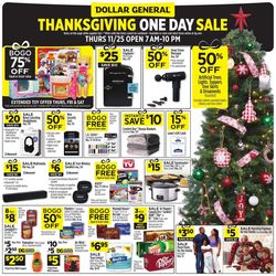 Catalogue Dollar General THANKSGIVING 2021 from 11/25/2021
