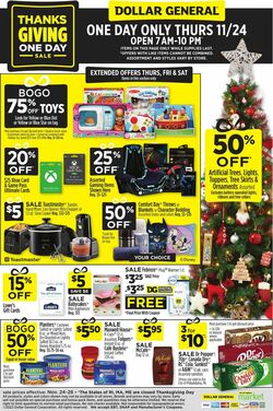 Catalogue Dollar General from 11/24/2022