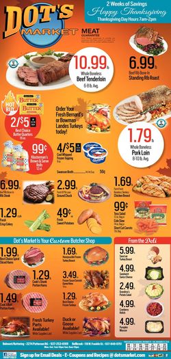 Catalogue Dot's Market Thanksgiving ad 2020 from 11/16/2020