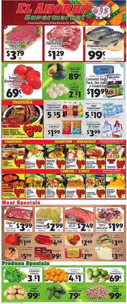 Catalogue El Ahorro Supermarket from 02/17/2021