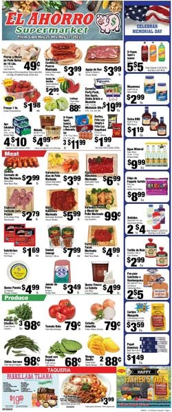 Catalogue El Ahorro Supermarket from 05/25/2022