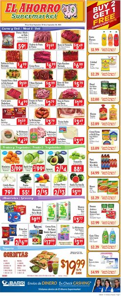 Catalogue El Ahorro Supermarket from 09/20/2023