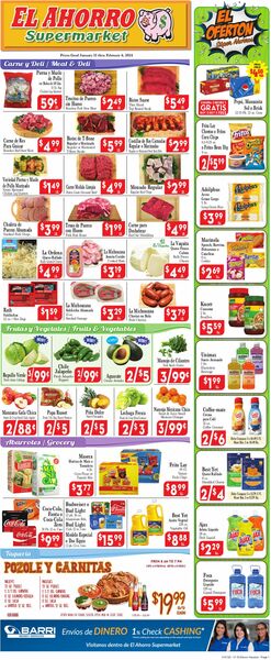 Catalogue El Ahorro Supermarket from 01/31/2024