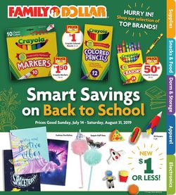 Catalogue Family Dollar from 07/14/2019