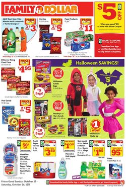 Catalogue Family Dollar from 10/20/2019