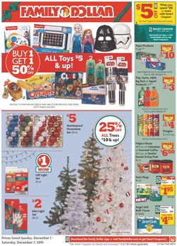 Catalogue Family Dollar from 12/01/2019