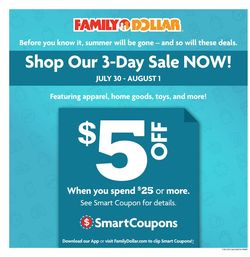 Catalogue Family Dollar from 07/26/2020