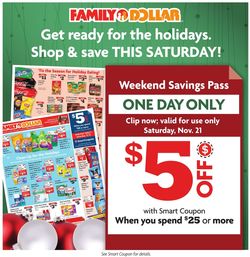 Catalogue Family Dollar Holiday 2020 from 11/15/2020