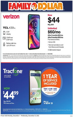 Catalogue Family Dollar from 12/01/2025