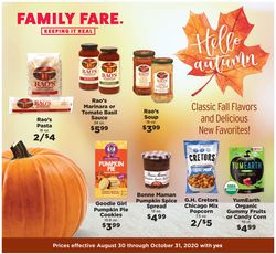 Catalogue Family Fare from 08/30/2020