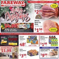 Catalogue Fareway - Christmas Ad 2019 from 12/17/2019