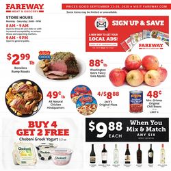 Catalogue Fareway from 09/22/2020