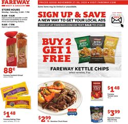 Catalogue Fareway Black Friday 2020 from 11/26/2020