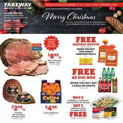 Catalogue Fareway Christmas Ad 2020 from 12/15/2020