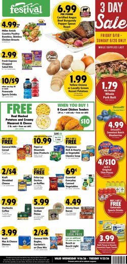 Catalogue Festival Foods from 09/16/2026