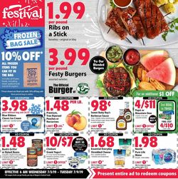 Catalogue Festival Foods from 07/03/2019