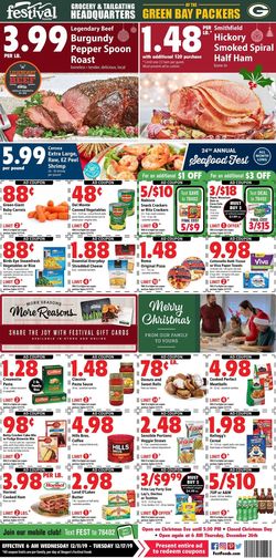 Catalogue Festival Foods - Christmas Ad 2019 from 12/11/2019