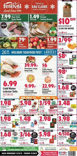 Catalogue Festival Foods HOLIDAY 2021 from 12/22/2021