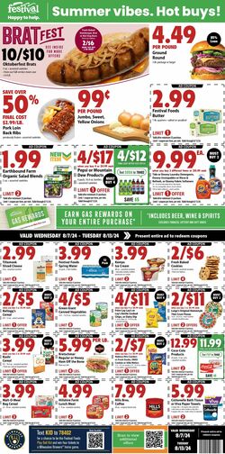 Catalogue Festival Foods from 08/07/2024