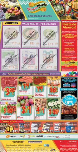 Catalogue Fiesta Foods SuperMarkets from 02/19/2020