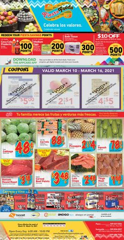 Catalogue Fiesta Foods SuperMarkets from 03/10/2021