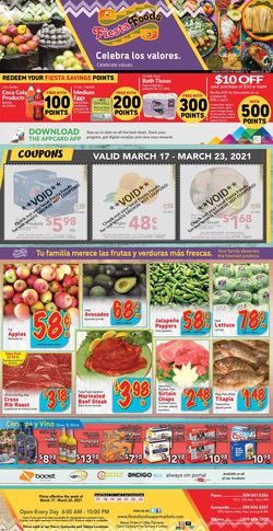 Catalogue Fiesta Foods SuperMarkets from 03/17/2021