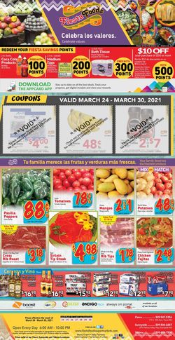 Catalogue Fiesta Foods SuperMarkets from 03/24/2021