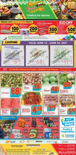 Catalogue Fiesta Foods SuperMarkets from 06/16/2021