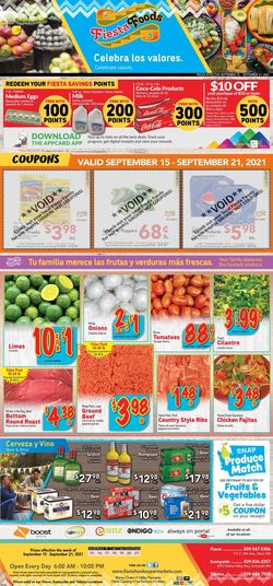 Catalogue Fiesta Foods SuperMarkets from 09/15/2021