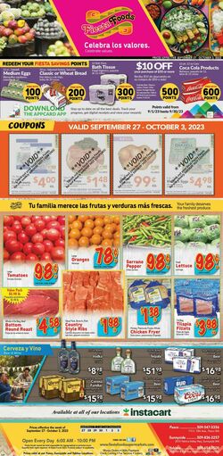 Catalogue Fiesta Foods SuperMarkets from 09/27/2023