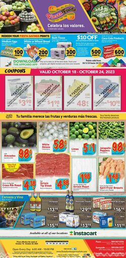Catalogue Fiesta Foods SuperMarkets from 10/18/2023