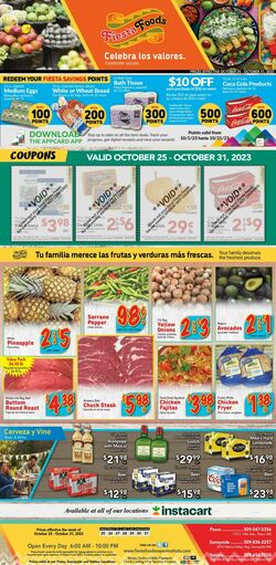 Catalogue Fiesta Foods SuperMarkets from 10/25/2023