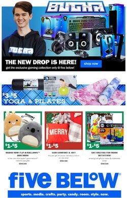 Catalogue Five Below Black Friday 2020 from 11/11/2020