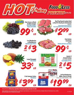 Catalogue Food 4 Less from 09/23/2020