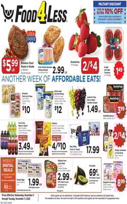 Catalogue Food 4 Less from 11/05/2025