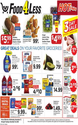 Catalogue Food 4 Less from 11/12/2025