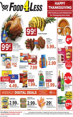 Catalogue Food 4 Less from 11/19/2025