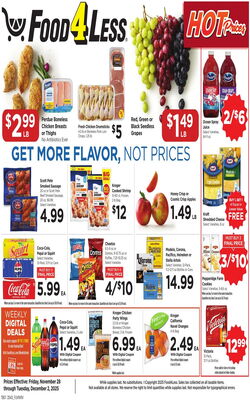 Catalogue Food 4 Less from 11/28/2025
