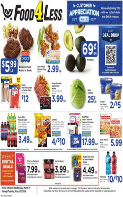 Catalogue Food 4 Less from 03/11/2026