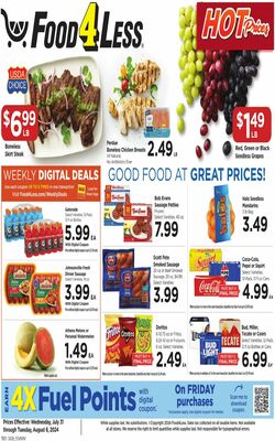 Catalogue Food 4 Less from 07/31/2024