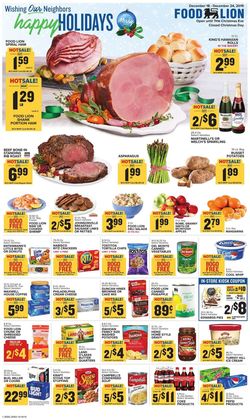 Catalogue Food Lion - Holidays Ad 2019 from 12/18/2019