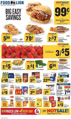 Catalogue Food Lion from 02/19/2020