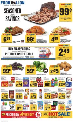 Catalogue Food Lion from 09/15/2021