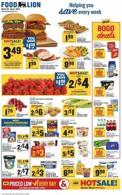 Catalogue Food Lion from 03/26/2025