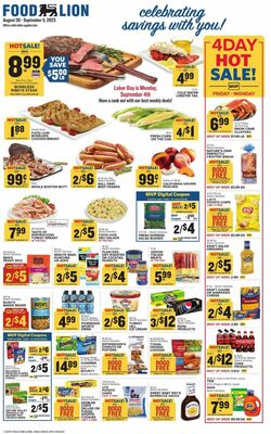 Catalogue Food Lion from 08/30/2023