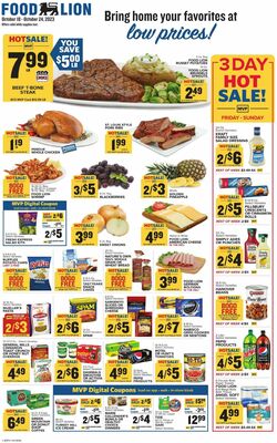 Catalogue Food Lion from 10/18/2023