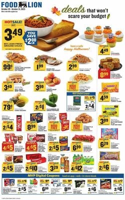 Catalogue Food Lion from 10/25/2023