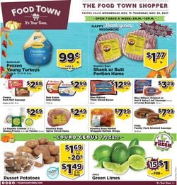 Catalogue Food Town THANKSGIVING 2021 from 11/17/2021