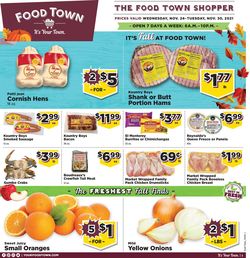 Catalogue Food Town from 11/24/2021